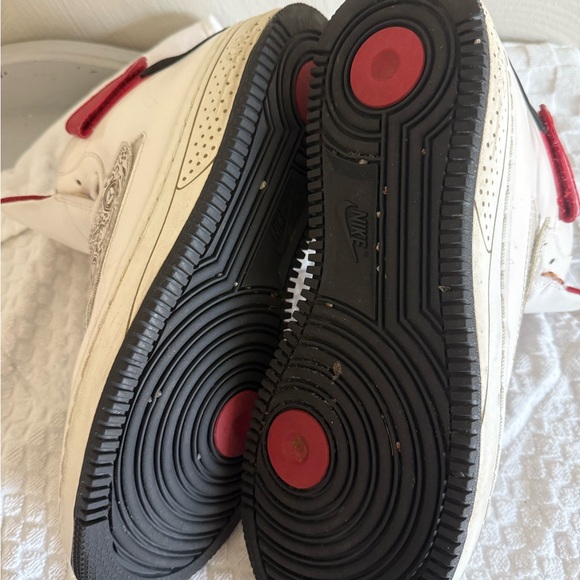 Nike White and Red Graphic High-Tops - Picture 7 of 8